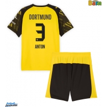 Borussia Dortmund Waldemar Anton #3 Hjemmedraktsett Barn 2025-26 Kortermet (+ Korte bukser)